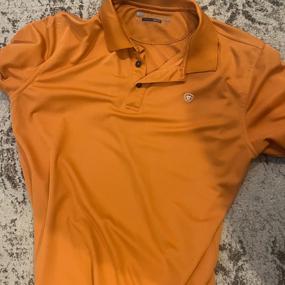 Ariat Men's Vibrant Orange Polo